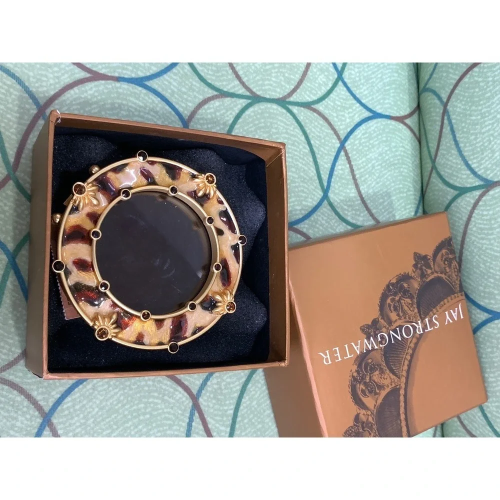 NWT in box Jay Strongwater‎ Round Animal Print Frame